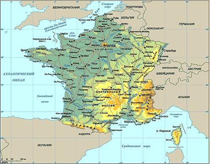 Экономико-географическая характеристика Французской республики