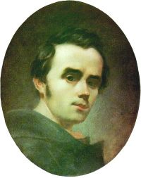 Self-portrait of Taras Shevchenko, 1840.